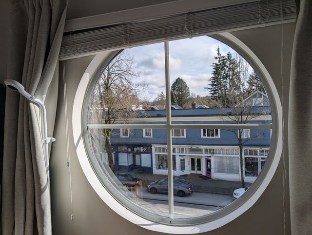 Round custom window with new glass